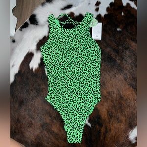 NWT small BuffBunny one piece swimsuit